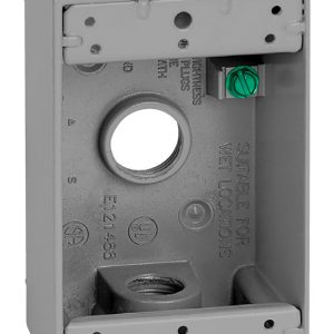 Sigma Engineered Solutions New Work 18.3 cu in Rectangle Metallic 1 gang Weatherproof Box Gray