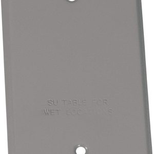 Sigma Engineered Solutions Rectangle Steel 1 gang Flat Box Cover