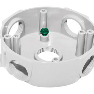 Sigma Engineered Solutions New Work 16 cu in Round Metallic Weatherproof Box White