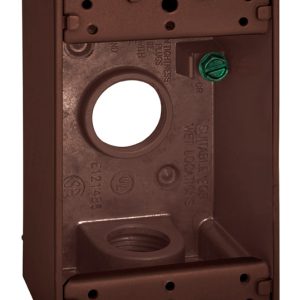 Sigma Engineered Solutions New Work 18 cu in Rectangle Metallic 1 gang Weatherproof Box Bronze