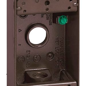 Sigma Engineered Solutions New Work 18.3 cu in Rectangle Metallic 1 gang Weatherproof Box Bronze