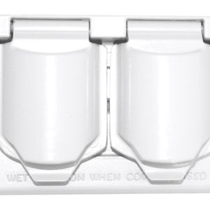 Sigma Engineered Solutions Rectangle Metal 1 gang Receptacle Box Cover
