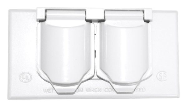Sigma Engineered Solutions Rectangle Metal 1 gang Receptacle Box Cover