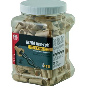 Gardner Bender Hex-Lok 22-8 Ga. Copper Wire Wire Connectors Tan 175 pk
