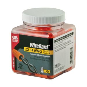 Gardner Bender WireGard 22-14 Ga. Copper Wire Wire Connectors Orange 100 pk