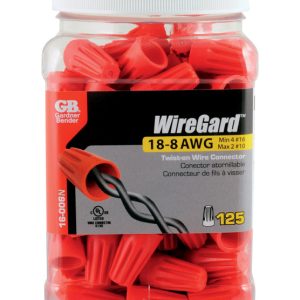 Gardner Bender WireGard 18-10 Ga. Copper Wire Wire Connectors Red 125 pk