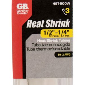 Gardner Bender 1/2 in. D Heat Shrink Tubing White 1 pk