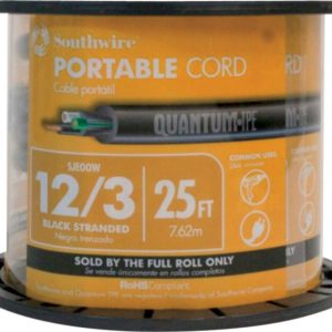 Southwire 25 ft. 12/3 Stranded SJEOOW Cable