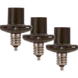 Westek Bronze Photoelectric Candelabra Light Control 3 pk