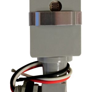 Amertac Gray Photoelectric Swivel Light Control 1 pk