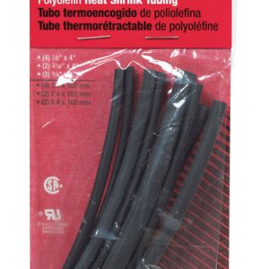 Gardner Bender Heat Shrink Tubing Black 8 pk