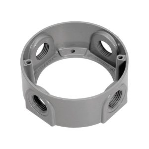 Sigma Engineered Solutions New Work 16.5 cu in Round Metallic Extension Ring Gray