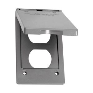 Sigma Engineered Solutions Rectangle Metal 1 gang Vertical Duplex Cover