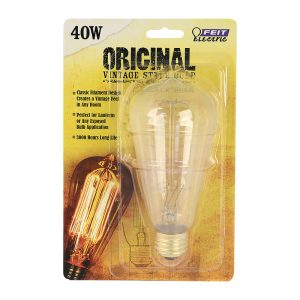 Feit Electric The Original 40 W ST19 Vintage Incandescent Bulb E26 (Medium) Soft White 1 pk