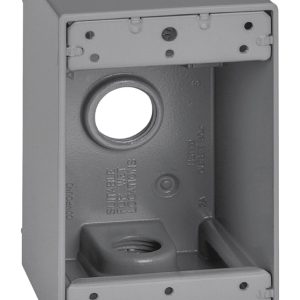 Sigma Engineered Solutions New Work 25.5 cu in Rectangle Metallic 1 gang Weatherproof Box Gray