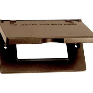 Sigma Engineered Solutions Rectangle Metal 1 gang Horizontal GFCI Cover