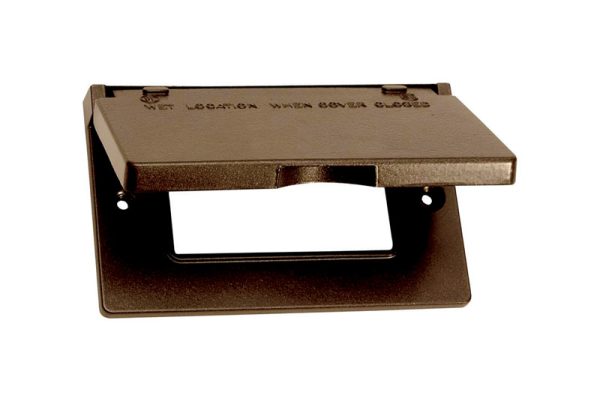 Sigma Engineered Solutions Rectangle Metal 1 gang Horizontal GFCI Cover