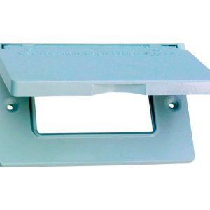Sigma Engineered Solutions Rectangle Metal 1 gang Horizontal GFCI Cover