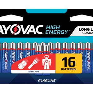 Rayovac High Energy AAA Alkaline Batteries 16 pk Carded