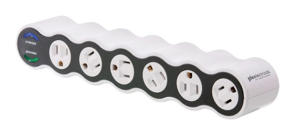 360 Electrical 4 ft. L 6 outlets Surge Protector White 1080 J