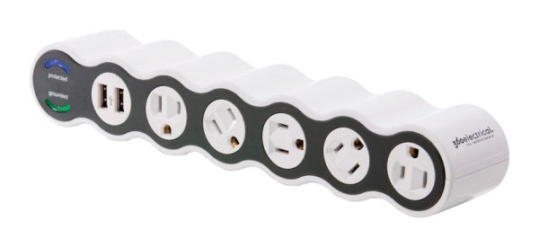 360 Electrical 4 ft. L 7 outlets Surge Protector White 2160 J