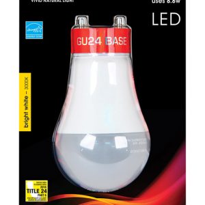 Feit Electric Enhance A19 GU24 LED Bulb Bright White 60 Watt Equivalence 1 pk