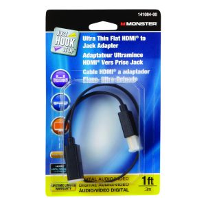 Monster Just Hook It Up 1 ft. L High Speed Cable with Ethernet HDMI