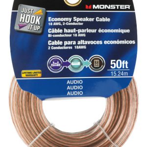 Monster Just Hook It Up 50 ft. L Speaker Wire AWG