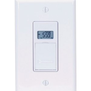Intermatic Indoor 7 Day Digital In Wall Timer 125 V White