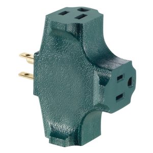 Leviton Grounded 3 outlets Adapter 1 pk