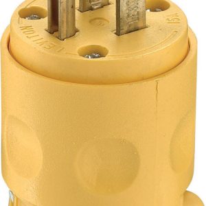 Leviton Residential PVC Ground/Straight Blade Plug 5-15P 18-12 AWG 2 Pole 3 Wire