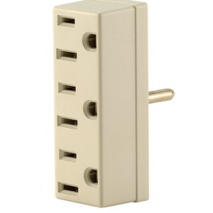 Leviton Polarized 3 outlets Outlet Adapter 1 pk