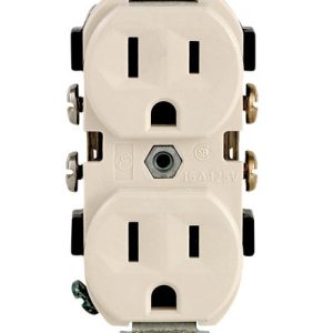 Leviton 15 amps 125 V Duplex Light Almond Outlet 5-15R 1 pk