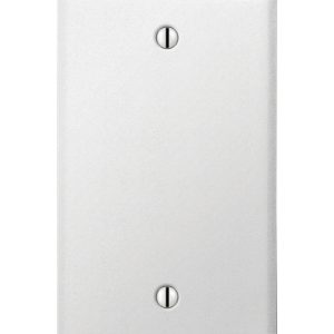 Amerelle Contractor White 1 gang Stamped Steel Blank Wall Plate 1 pk