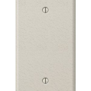 Amerelle Contractor Metallic 1 gang Stamped Steel Blank Wall Plate Cover 1 pk