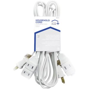 Home Plus Indoor 6 ft. L White Extension Cord 16/2 SPT-2
