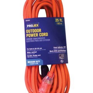 Projex Indoor or Outdoor 25 ft. L Orange Extension Cord 14/3 SJTW