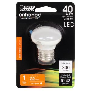 Feit Electric Enhance R14 E26 (Medium) LED Bulb Soft White 40 Watt Equivalence 1 pk
