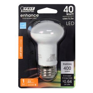 Feit Electric Enhance R16 E26 (Medium) LED Bulb Soft White 40 Watt Equivalence 1 pk