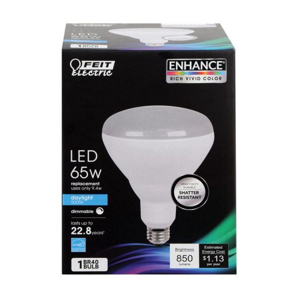 Feit Electric Enhance BR40 E26 (Medium) LED Bulb Daylight 65 Watt Equivalence 1 pk