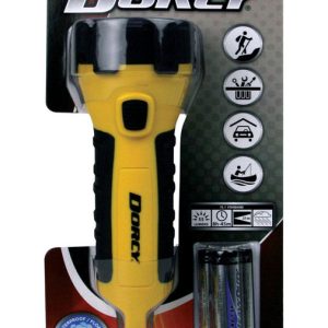 Dorcy 55 lm Black/Yellow LED Flashlight AA Battery