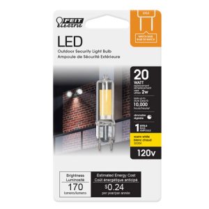 Feit Electric T4 GY8.6 LED Light Bulb Warm White 20 Watt Equivalence 1 pk