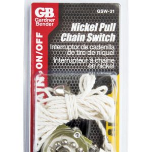 Gardner Bender Nickel Pull Chain Switch