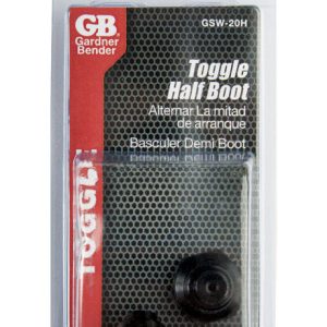 Gardner Bender Half-Boot Toggle Switch Black 2 pk