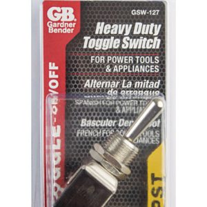 Gardner Bender Toggle Toggle Tab Switch Silver 1 pk