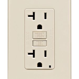 Leviton 20 amps 125 V Duplex Light Almond Outlet/Wallplate 5-20R 1 pk