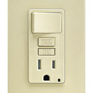 Leviton SmartlockPro 15 amps 125 V Ivory GFCI Outlet 5-15R 1 pk