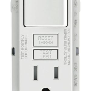 Leviton SmartlockPro 15 amps 125 V White GFCI Outlet 5-15R 1 pk