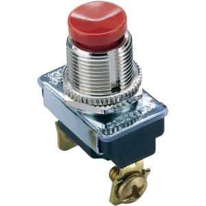 Gardner Bender 3 amps Momentary Switch Red/Silver 1 pk
