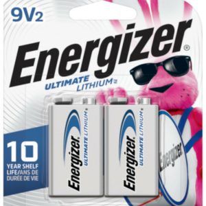 Energizer Ultimate Lithium 9-Volt Battery 2 pk